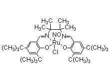 氯代亚硝酰[N,N'-双(3,5-二叔丁基亚水杨基)-1,1,2,2-四甲基乙二胺酸]钌(ＩＶ)-CAS:386761-71-3