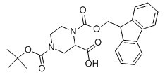 N-4-Boc-N-1-Fmoc-2-哌嗪甲酸-CAS:183742-23-6