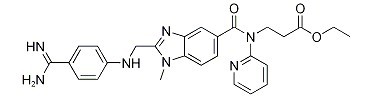 N-[[2-[[[4-(氨基亚胺甲基)苯基]氨基]甲基]-1-甲基-1H-苯并咪唑-5-基]羰基]-N-2-吡啶基-BETA-丙氨酸乙酯-CAS:429658-95-7