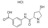 3-[(2S,4S)-4-巯基吡咯烷-2-羰酰胺基]苯甲酸盐酸盐-CAS:219909-83-8