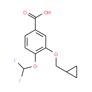 3-(环丙甲氧基)-4-(二氟甲氧基)苯甲酸-CAS:162401-62-9