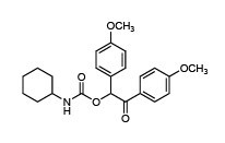 环己基氨基甲酸1,2-双(4-甲氧基苯基)-2-氧乙酯-CAS:196599-80-1