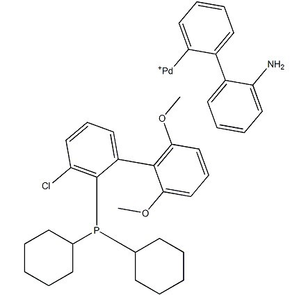氯(2-二环己基膦基-2',6'-二甲氧基-1,1'-联苯基)(2'-氨基-1,1'-联苯-2-基)钯(II)-CAS:1375325-64-6