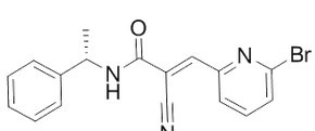 (2E)-3-(6-溴-2-吡啶基)-2-氰基-N-[(1S)-1-苯基乙基]-2-丙烯酰胺-CAS:857064-38-1