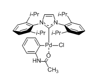 [[1,3-双(2,6-二异丙苯基)咪唑-2-亚基](乙酰苯胺)氯化钯(Ⅱ)]-CAS:1228009-69-5