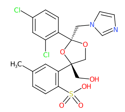 顺式-[2-(2,4-二氯苯基)-2-(1H-咪唑-1-基甲基)-1,3-二氧戊环-4-基]甲醇对甲苯磺酸酯-CAS:134071-44-6