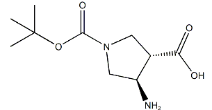 反式-4-氨基-1-Boc-吡咯烷-3-甲酸-CAS:369623-85-8