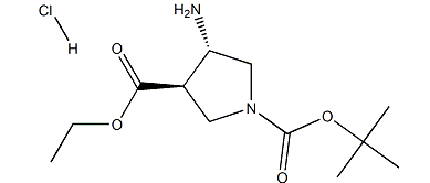 (3R,4S)-4-氨基-1-Boc-3-吡咯烷羧酸乙酯盐酸盐-CAS:1262849-90-0