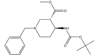 反式-1-苄基-4-BOC-氨基哌啶-3-甲酸甲酯-CAS:1398504-06-7