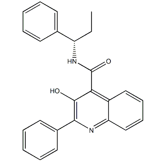 (S)-3-羟基-2-苯基-N-(1-苯基丙基)喹啉-4-甲酰胺-CAS:174636-32-9