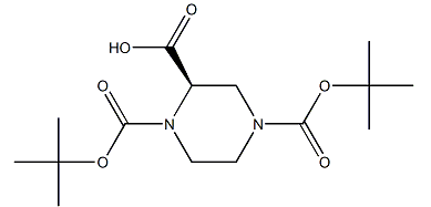 (R)-1,4-双(叔丁氧羰基)哌嗪-2-羧酸-CAS:173774-48-6