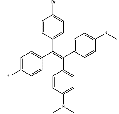 4,4'-(2,2-双(4-溴苯基)乙烯-1,1-二基)双(N,N-二甲基苯胺)-CAS:1679332-02-5