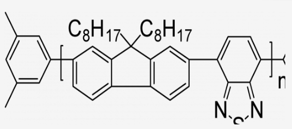 聚[(9,9-?二辛基芴基-?2,7-?二基)?-alt-?(苯并[2,1,3]?噻二唑-?4,8-?二基)], 间二甲苯封端-CAS:210347-52-7