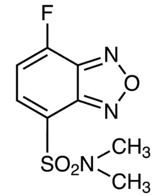 DBD-F [=4-(N,N-二甲氨基磺酰)-7-氟-2,1,3-苯并恶二唑] [HPLC标记用]-CAS:98358-90-8