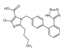 1-((2'-(1H-四唑-5-基)-[1,1'-联苯] -4-基)甲基)-2-丁基-4-氯-1H-咪唑-5-羧酸-CAS:124750-92-1