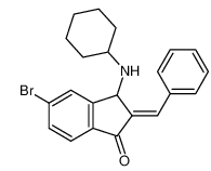 (E)-2-苯亚甲基-5-溴-3-(环己基氨基)-2,3-二氢-1H-茚满-1-酮-CAS:1245792-67-9