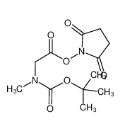 2,5-二氧代吡咯烷-1-基 2-((叔丁氧羰基)(甲基)氨基)乙酸酯-CAS:80621-90-5