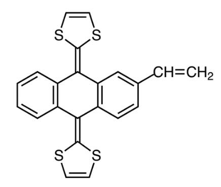 2,2'-(2-乙烯基蒽-9,10-二亚基)双(1,3-二硫杂环戊二烯)-CAS:736998-56-4