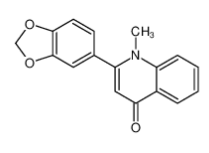 2-(苯并[d] [1,3]二氧杂环戊烯-5-基)-1-甲基喹啉-4(1H)-酮-CAS:485-61-0