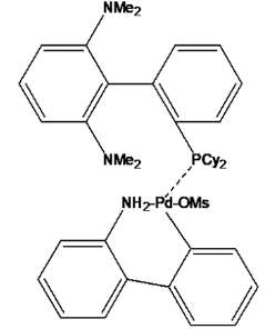 甲烷磺酸基(2-二环己基膦基-2‘,6'-双(二甲胺基)-1,1'-联苯)(2'-氨基-1,1'-联苯-2-基)钯(II)-CAS:1447963-73-6