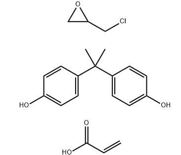 4,4’-(1-甲基亚乙基)二苯酚与(氯甲基)环氧乙烷和2-丙烯酸酯的聚合物-CAS:55818-57-0