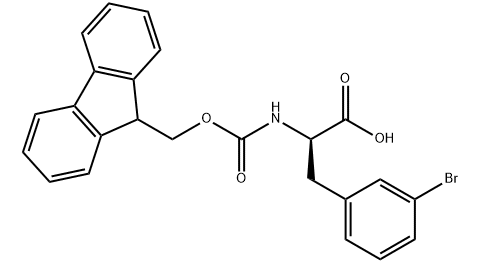 (R)-2-((((9H-芴-9-基)甲氧基)羰基)氨基)-3-(3-溴苯基)丙酸-CAS:220497-81-4