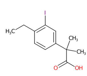 2-(4-乙基-3-碘苯基)-2-甲基丙酸-CAS:1256584-73-2