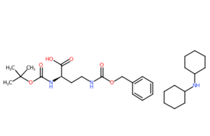 二环己胺(R)-4-(((苄氧基)羰基)氨基)-2-((叔丁氧基羰基)氨基)丁酸酯-CAS:101854-42-6