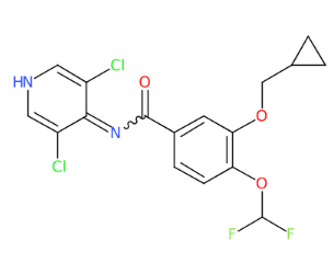 3-(环丙基甲氧基)-N-(3,5-二氯吡啶-4-基)-4-(二氟甲氧基)苯甲酰胺-CAS:162401-32-3