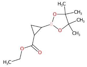 2-(4,4,5,5-四甲基-1,3,2-二氧杂硼杂环戊烷-2-基)环丙烷羧酸乙酯-CAS:1215107-29-1