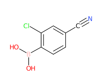 (2-氯-4-氰基苯基)硼酸-CAS:677743-50-9