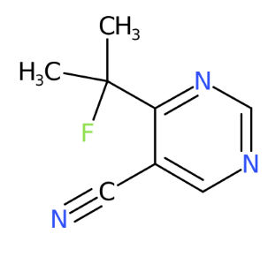 4-(2-氟丙-2-基)嘧啶-5-腈-CAS:1427195-26-3