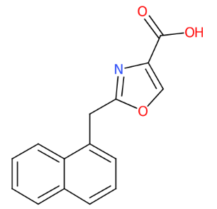 2-(1-萘基甲基)噁唑-4-甲酸-CAS:2070896-46-5