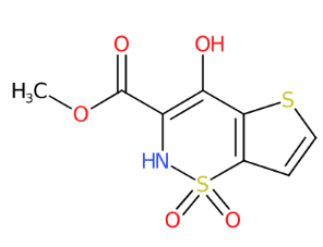 4-羟基-2H-噻吩并[2,3-e]-1,2-噻嗪-3-甲酸甲酯-1,1-二氧化物-CAS:98827-44-2