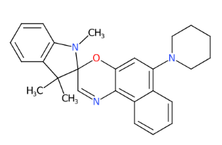 1,3,3-三甲基-6'-(哌啶-1-基)螺[二氢吲哚-2,3'-萘并[2,1-B][1,4]恶嗪]-CAS:114747-45-4