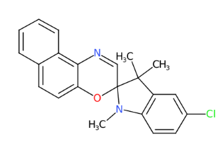 5-氯-1,3,3-三甲基螺[二氢吲哚-2,3’-萘并[2,1-b][1,4]恶嗪]-CAS:27333-50-2