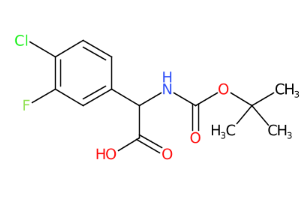 2-((叔丁氧羰基)氨基)-2-(4-氯-3-氟苯基)乙酸-CAS:1236349-77-1