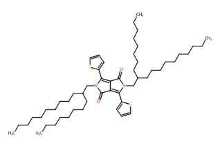 2,5-双(2-辛基十二烷基)-3,6-二(噻吩-2-基)吡咯并[3,4-c]吡咯-1,4(2H,5H)-二酮-CAS:1267540-02-2