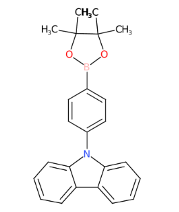 9-[4-(4,4,5,5-四甲基-1,3,2-二氧硼杂环戊烷-2-基)苯基]-9H-咔唑-CAS:785051-54-9