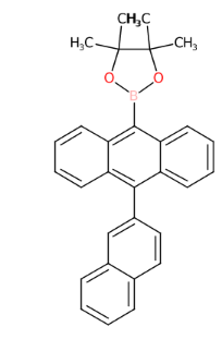 4,4,5,5-四甲基-2-[10-(2-萘基)蒽-9-基]-1,3,2-二氧杂环戊硼烷-CAS:922518-84-1