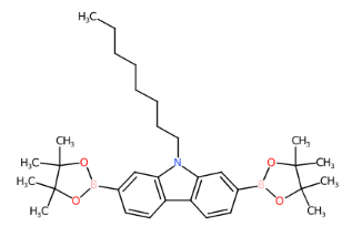 9-正辛基-2,7-双(4,4,5,5-四甲基-1,3,2-二氧硼烷-2-基)咔唑-CAS:406726-92-9