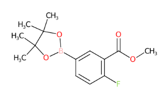 2-氟-5-(4,4,5,5-四甲基-1,3,2-二氧硼杂环戊烷-2-基)苯甲酸甲酯-CAS:872459-87-5