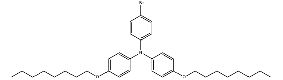 4，4-二辛氧基-4-溴三苯胺-CAS:1070910-91-6