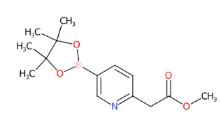 2-(5-(4,4,5,5-四甲基-1,3,2-二氧硼杂环戊烷-2-基)吡啶-2-基)乙酸甲酯-CAS:1428761-14-1