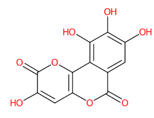 3,8,9,10-四羟基吡喃并[3,2-c]异苯并吡喃-2,6-二酮-CAS:568-80-9