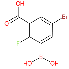 5-溴-3-羧基-2-氟苯硼酸-CAS:957120-63-7