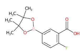 2-氟-5-(4,4,5,5-四甲基-1,3,2-二氧硼杂环戊烷-2-基)苯甲酸-CAS:882679-10-9