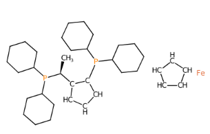 (S)-1-[(S)-2-(二环己基膦基)-二茂铁基]乙基二环己基膦-CAS:246231-77-6