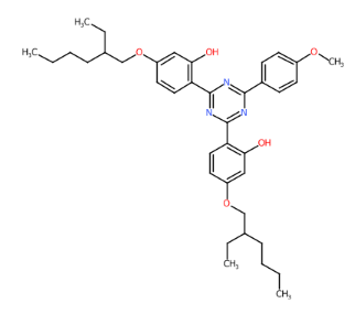 6,6’-(6-(4-甲氧基苯基)-1,3,5-三嗪-2,4-二基)双(3-((2-乙基己基)氧基)苯酚)-CAS:187393-00-6