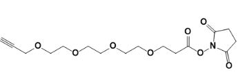 2,5-二氧代吡咯烷-1-基 4,7,10,13-四氧杂十六烷-15-炔-1-酸酯-CAS:1428629-70-2